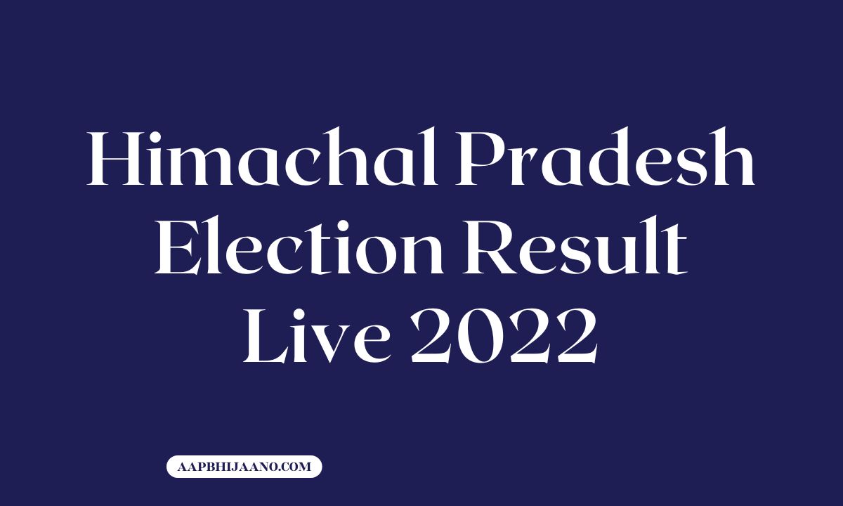 Himachal Pradesh Election Result Live 2022