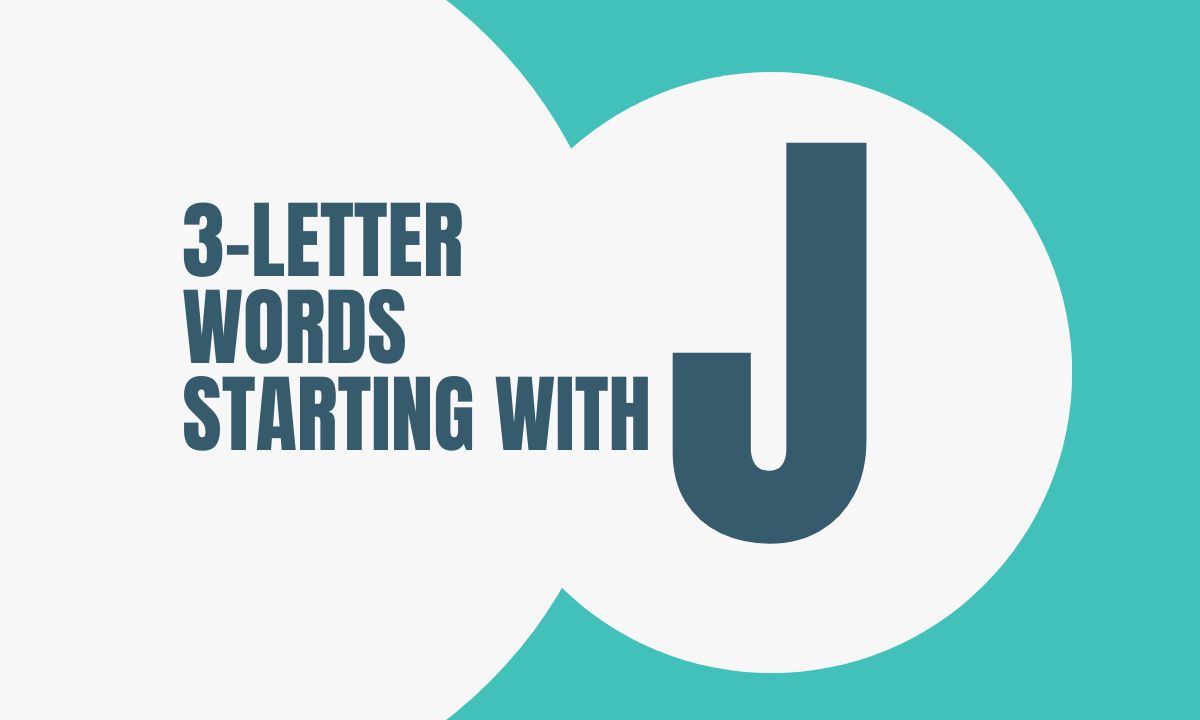 3-Letter Words Starting With J