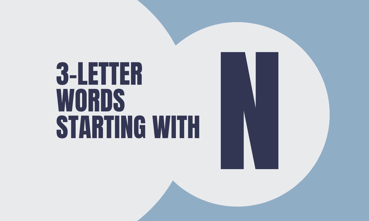 3-Letter Words Starting With N with their meanings