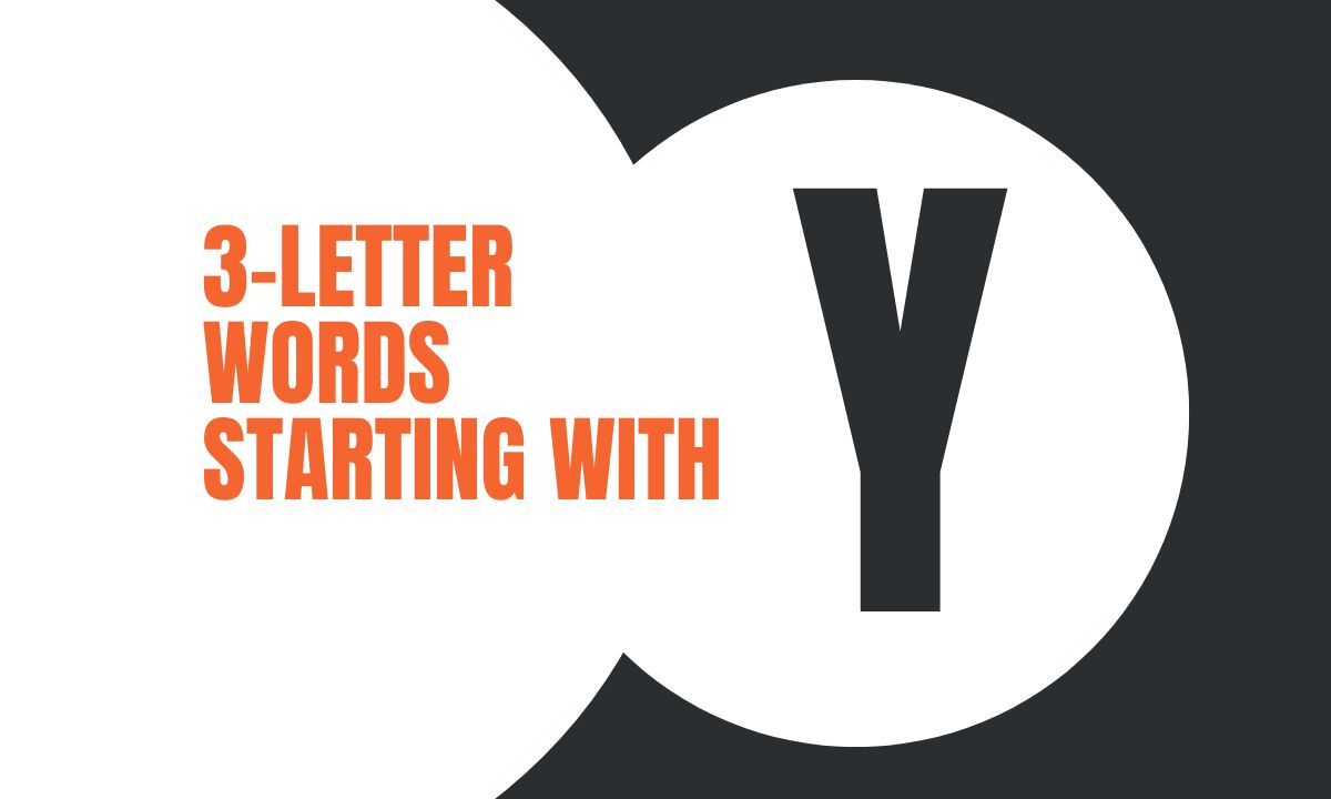 3-Letter Words Starting With Y with their meanings