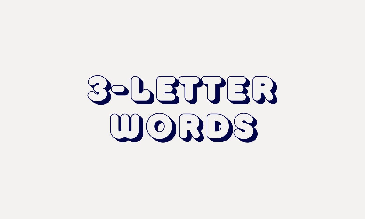 A Comprehensive List of 3-Letter Words