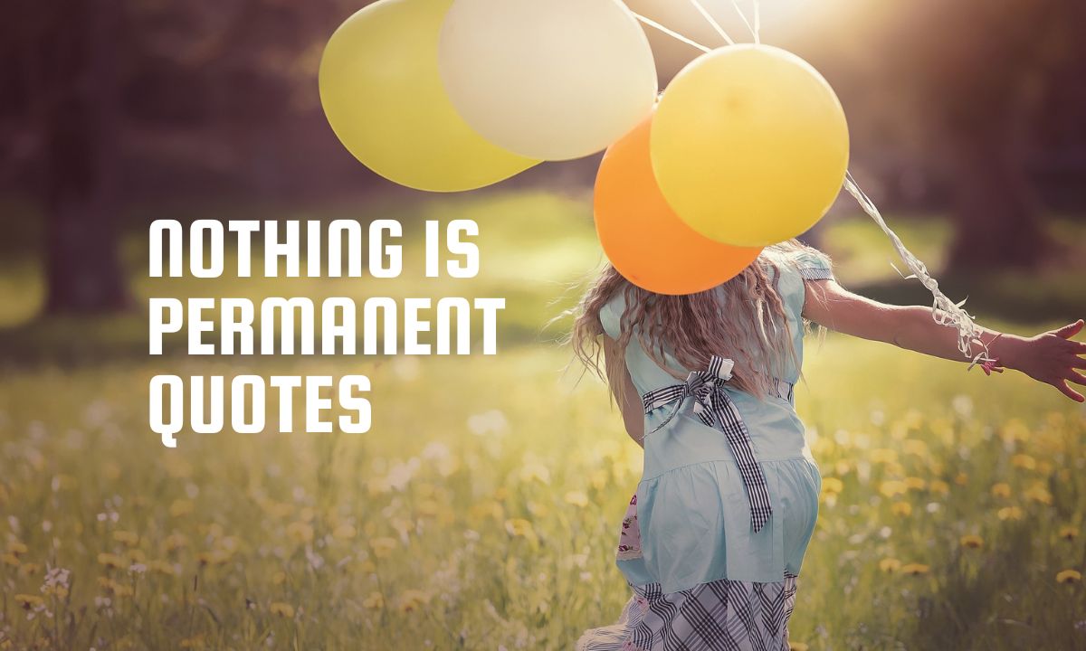 Nothing is Permanent Quotes and Thoughts
