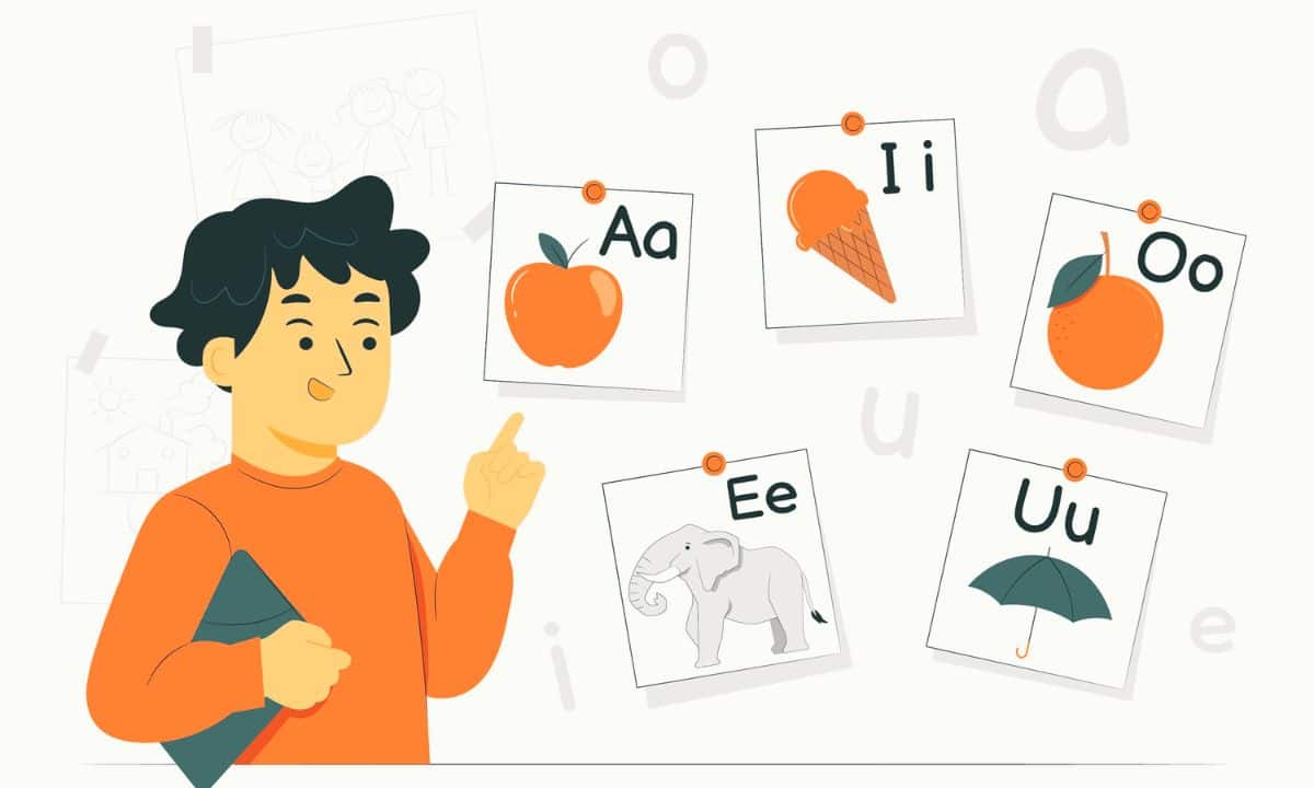 Learn about vowels in the English language and different types of vowels