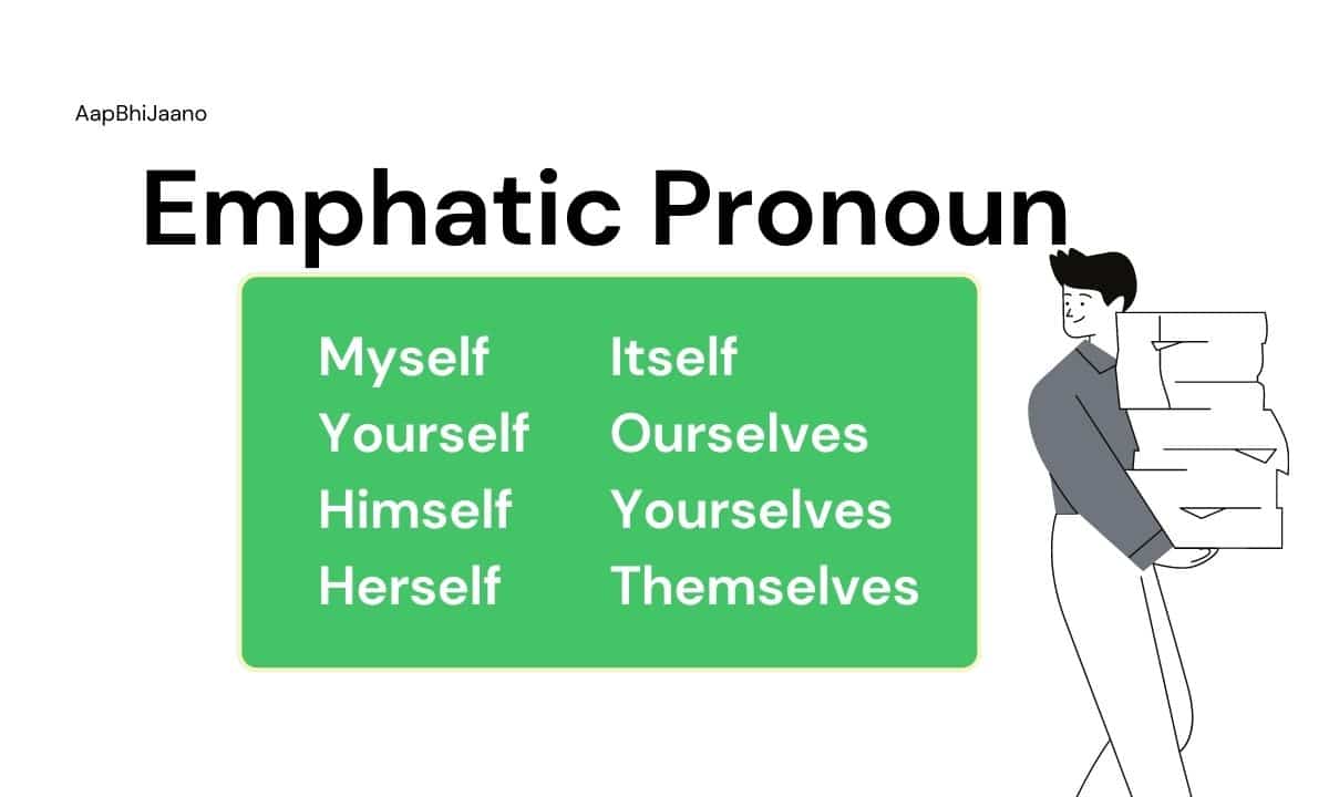 Understand what an emphatic pronoun