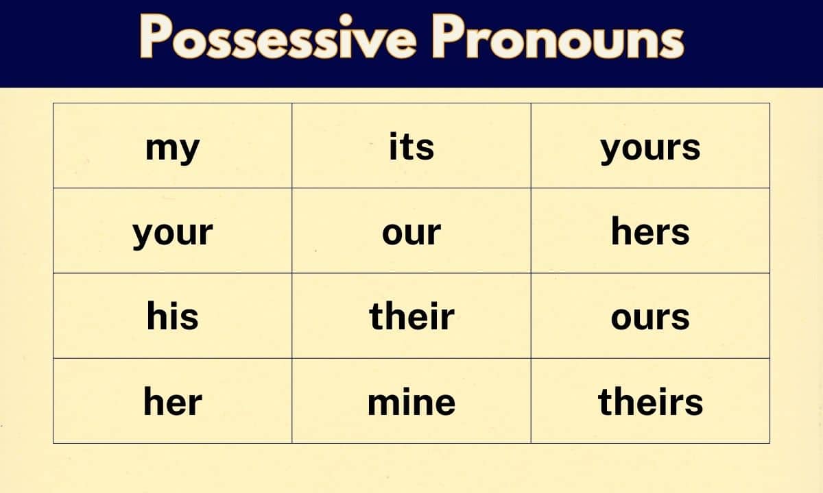 Possessive pronouns play a crucial role in the English language